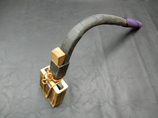 ちょんな共柄白紙二号 両刃真田紐巻（紫）