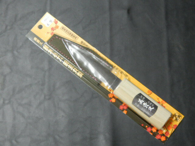 小刀 （左用）美貴久田主丸型　黒打接木小刀　105mm