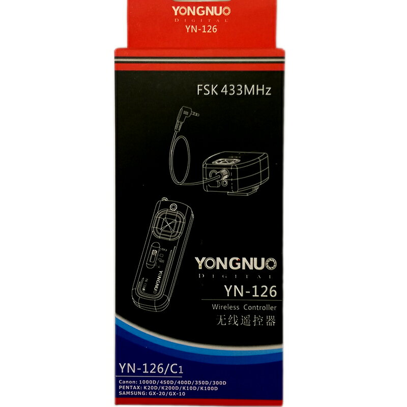 Rakuten - YONGNUO製 YN-126/C1 ワイヤレスコントローラー KissX5 K20D K200D K10D K100など対応 [並行輸入品]