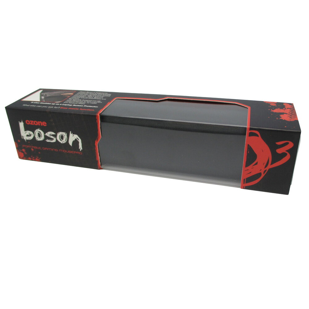 ゲーミングマウスパッド OZONE BOSON 持ち運び簡単 ノートパソコン用ゲーミングマウスパッド ボソン