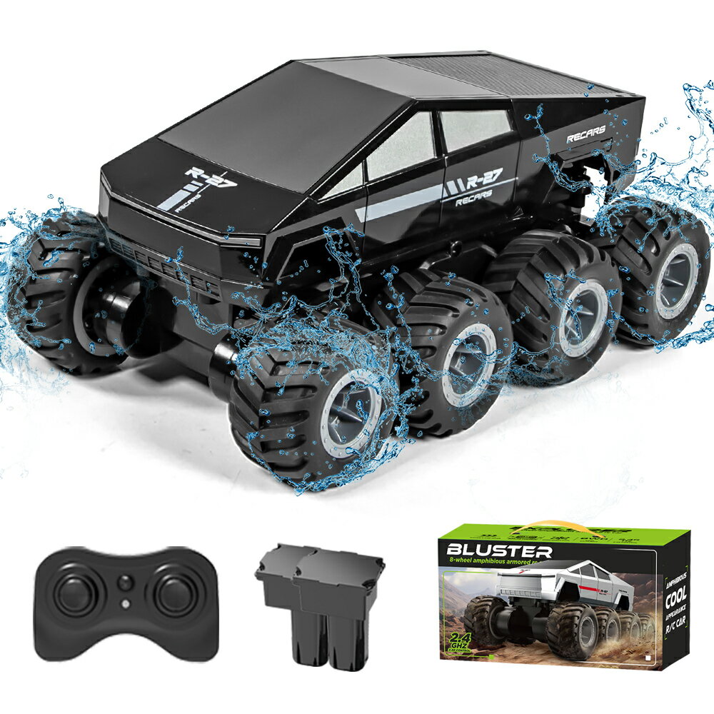 【5倍ポイントさらに★500円以上クーポンOFF！】ZAVEN ラジコン 水陸両用 ラジコンカー 8WD オフロード ..