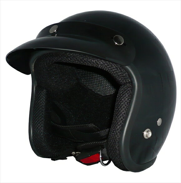 ポイント2倍！ZK-380スモールジェット【メタリックブラック】3点ボタン式バイザー付きSG公認 PSC認可 全排気量対応盗難防止金属ホルダー※単品購入より1580円おトクな2点セット！