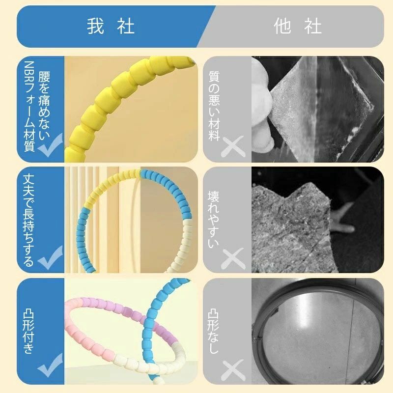 ZAWA屋 楽天市場店の体操 直径50/60/76cm 新作 子供用 女の子 男の子 フラフープ 保｜アングル3