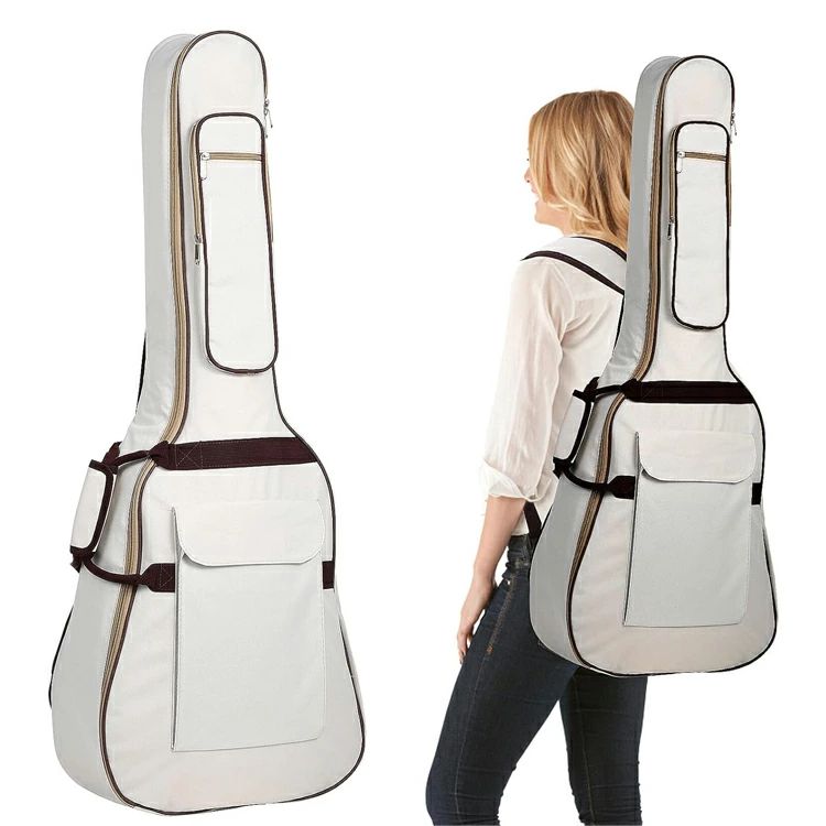 【商品コード】：y812967 【カラー】 コーヒー、ブラック、アイボリー type1(41インチ)、type2(41インチ)、type3(36インチ)、type3(41インチ)、type4(41インチ) 材質：オックスフォード布 原産国 : 中国 ギターバッグはギター愛好家にとって必需品です。 オックスフォード布素材で作られており、厚い綿パッドの層が装備されており、優れた衝撃吸収性を提供します。 36/40/41インチのアコースティックギター用に特別に設計されており、最適です。 大容量なので、すべてのギターアクセサリーを外側のポケットに収納できます。 ギターギグバッグにはネックピローが装備されており、楽器に優れた保護を提供し、輸送中の安全性を確保します。 ※簡易包装となりますのでご理解の程よろしくお願いします。 ※手動測定による1・3cmの測定偏差を許容してください。 ※モニターや光の効果が異なるため、実際の色は写真の色と若干異なる場合があります。 ※仕様・デザインは改良のため予告なく変更することがあります。 メーカー希望小売価格はメーカーカタログに基づいて掲載しています 不良品についての説明基づいて掲載しています【商品コード】：y812967 【カラー】 コーヒー、ブラック、アイボリー type1(41インチ)、type2(41インチ)、type3(36インチ)、type3(41インチ)、type4(41インチ) 材質：オックスフォード布 原産国 : 中国 ギターバッグはギター愛好家にとって必需品です。 オックスフォード布素材で作られており、厚い綿パッドの層が装備されており、優れた衝撃吸収性を提供します。 36/40/41インチのアコースティックギター用に特別に設計されており、最適です。 大容量なので、すべてのギターアクセサリーを外側のポケットに収納できます。 ギターギグバッグにはネックピローが装備されており、楽器に優れた保護を提供し、輸送中の安全性を確保します。 ※簡易包装となりますのでご理解の程よろしくお願いします。 ※手動測定による1・3cmの測定偏差を許容してください。 ※モニターや光の効果が異なるため、実際の色は写真の色と若干異なる場合があります。 ※仕様・デザインは改良のため予告なく変更することがあります。 メーカー希望小売価格はメーカーカタログに基づいて掲載しています 不良品についての説明基づいて掲載しています