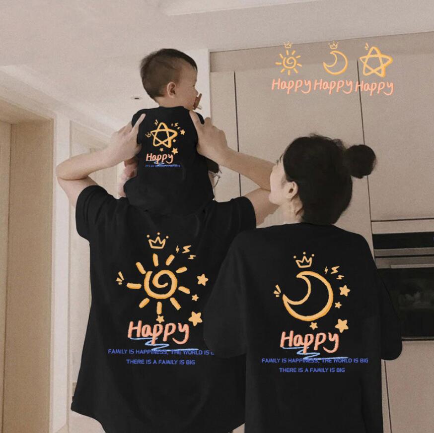乐天商城 - ペア トップス 親子ペア Tシャツ ママ パパ ペアルック 半袖 夏