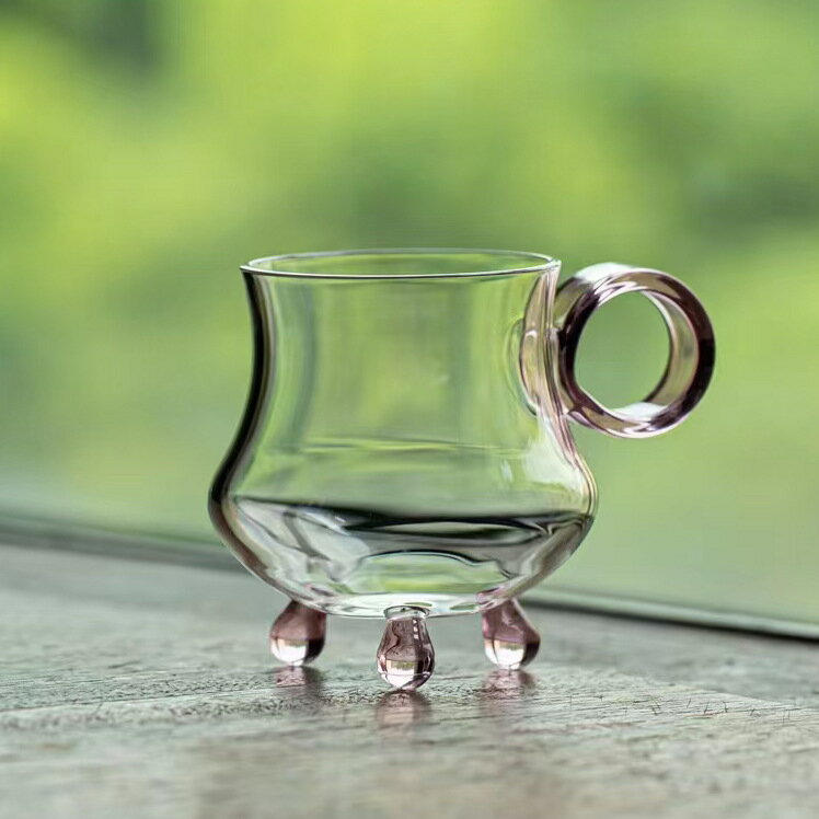 3足 ガラスマグ ガラスカップ コップ コーヒーカップ コーヒーマグ 130ml かわいい モーニングカップ ティーグラス 冷茶グラス 湯呑み おしゃれ グラス 耐熱ガラス 小 小鉢 デザート・アミューズカップ 盃 酒杯 足つき 豆鉢 デザート鉢 ティーカップ