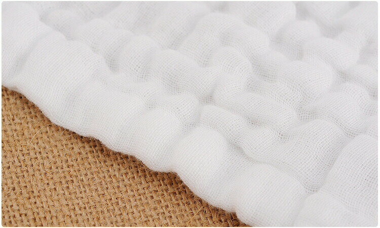 優和 ベビーハンカチ4枚セット 速乾吸水 6重ガーゼ 綿100％ 赤ちゃんハンドタオル 可愛いキャラクター 赤ちゃんよだれカバー 通気 4枚セット 無地 30*30cm　コットン ふわふわ 2