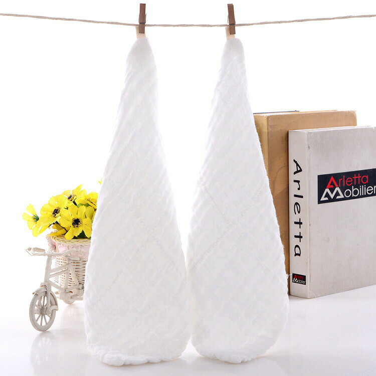 優和 ベビーハンカチ4枚セット 速乾吸水 6重ガーゼ 綿100％ 赤ちゃんハンドタオル 可愛いキャラクター 赤ちゃんよだれカバー 通気 4枚セット 無地 30*30cm　コットン ふわふわ 3