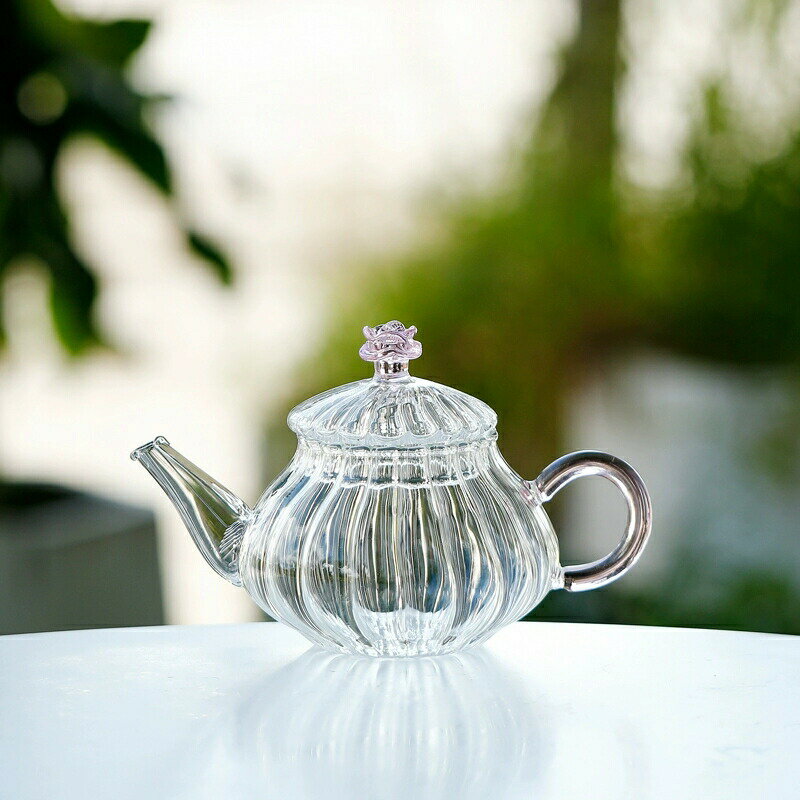 バラの花 ガラスティーポット 小 260ml ミニサイズ ガラス急須 耐熱ティーポット ガラス 茶こし付き ガラスポット 紅茶ポット 醬油差し 醬油ポット オイルポット 小 直火可 送料無料