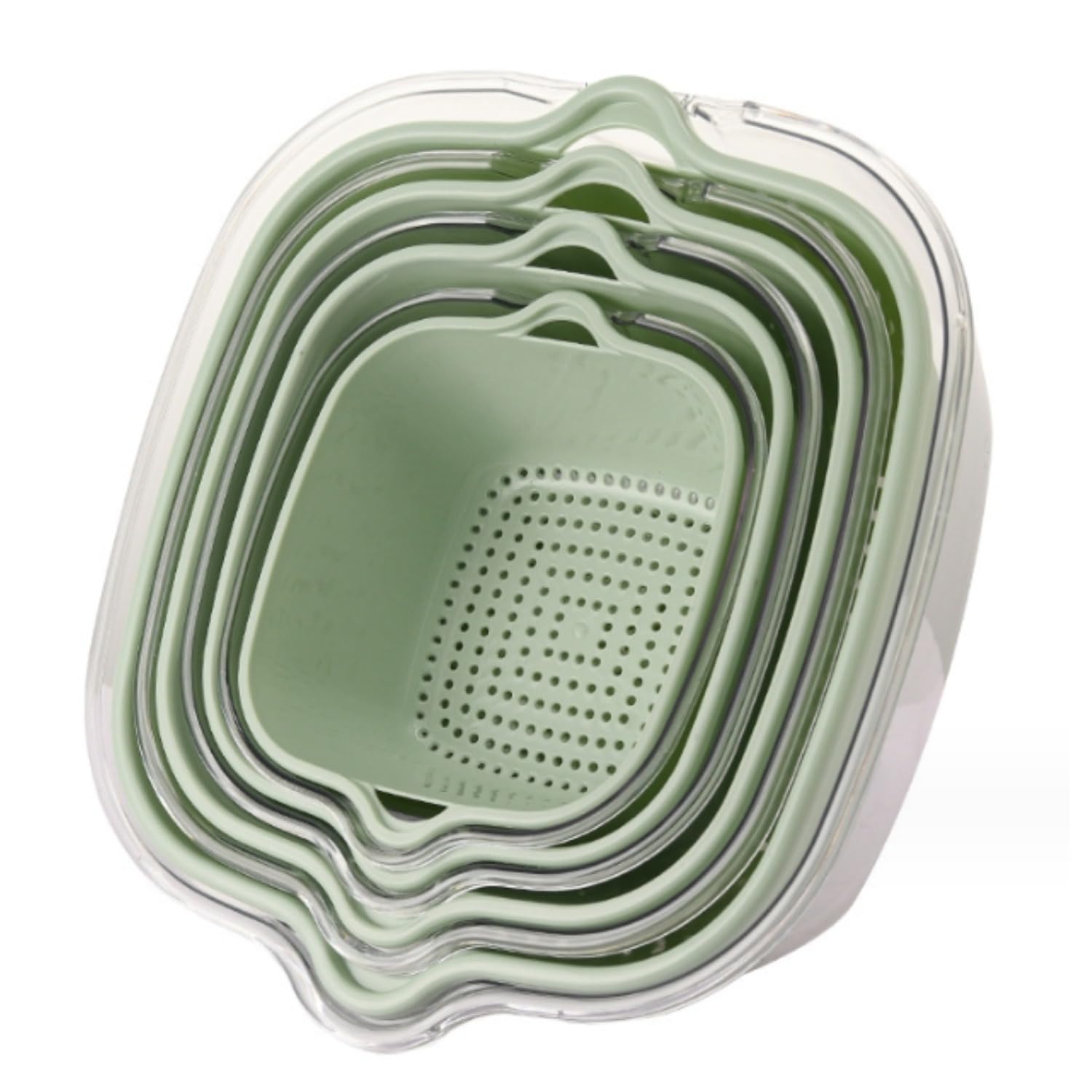 食器洗いかご ダブルペット 透明水切りかご ホームキッチン 野菜かご フルーツトレイ 多機能洗濯機  ...