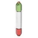 アルミニウム合金 ピンゲージハンドル 5~6mm クランプ範囲 ゴーノダブルエンドゲージハンドル 工業用ツール プラグゲージ用