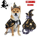 ハロウィン 2点セット 帽子+ケープ 猫 ネコ 犬 コスチューム 柔らかい かわいい 犬の服 ハロウィーン cosplay 仮装 変装 衣装