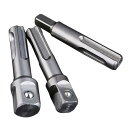 ソケットアダプターセット 1/4インチ 六角ソケットアダプター 1/4インチ 3/8インチ 1/2インチ ハンマードリル用 (3個セット)