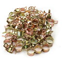 12mm スプリングバンドタイプアクション燃料/シリコン真空ホースパイプクランプ低圧エアクリップクランプ50個