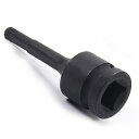 1/2インチドライブ x M8 (8mm) インパクトトリプルスクエアスプラインビットソケット 長さ3インチ (78mm) Cr-Mo