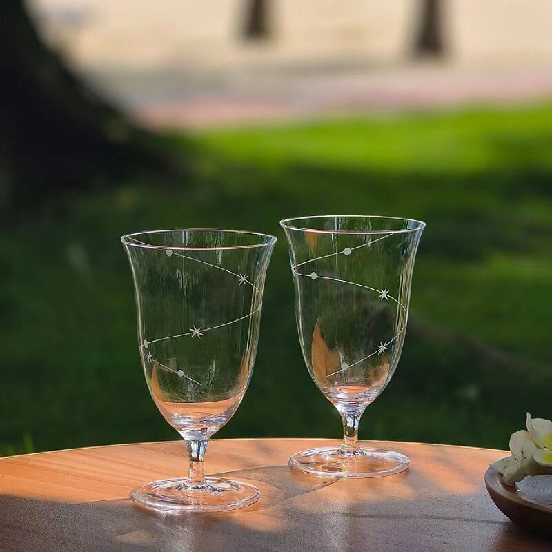 星軌 ゴブレット 脚付グラス 230ml 耐熱ガラス ワイングラス ブランデーグラス シャンパングラス ティーカップ ティーグラス カクテルグラス