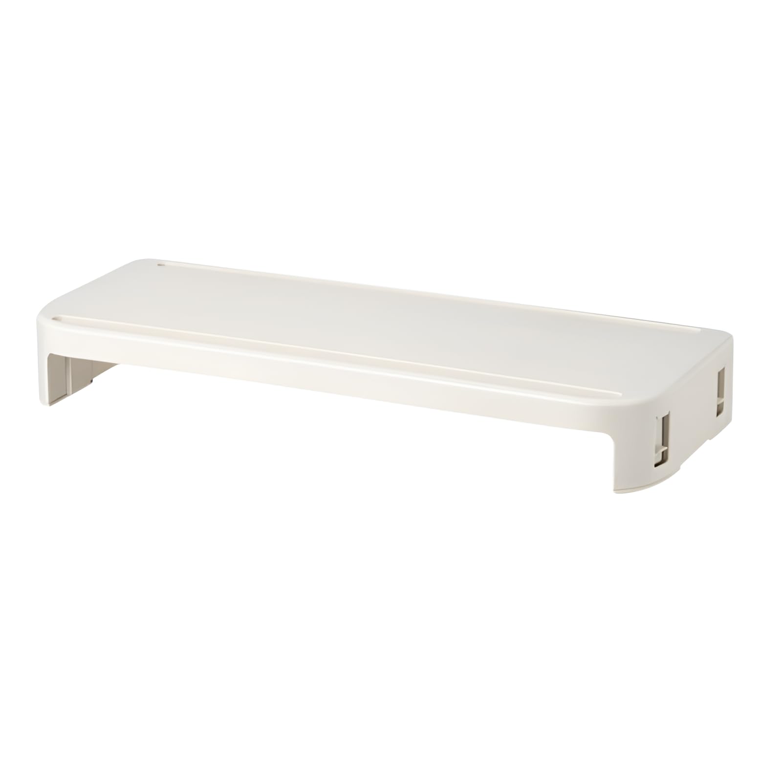 モニター台 モニタースタンド 4段階高さ調整可能 デスク収納ラック 人間工学デザインで首肩疲労軽減 頑丈PP材 簡単組立 コンパクト設計 大容量 オフィス自宅用 快適作業 3色選択（白 黒 ベージュ）