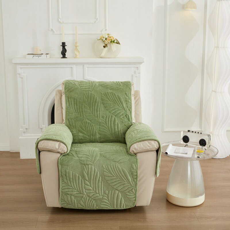 ソファーカバー 1人掛け 肘あり マッサージチェア カバー リクライニングチェアカバー 肘付き ふわふわ お洒落 滑り止め 汚れ防止 キズ防止 ソファーカバー 洗える sofa リビング 滑り止め 犬猫対策 ペット用品 ダイニング かけるだけ 一体型 葉柄 6色 送料無料