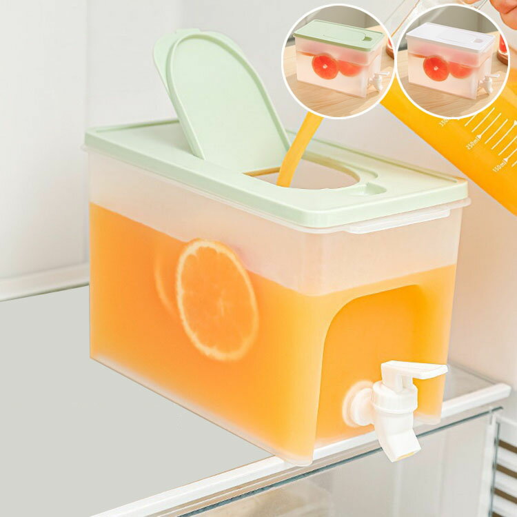 茶 ポット 冷水筒 蛇口 蛇口付き 耐熱 耐冷 大容量 横置き 4L 広口 洗いやすい 飲料水 お茶 炭酸 冷蔵庫に入れる 冷水ポット 一人暮らし 家族 水差し プラスチック PP材質 軽量 持ち運び便利 耐久性 麦茶ポット おしゃれ 水筒 ビール樽飲料ディスペンサー 選べる2色