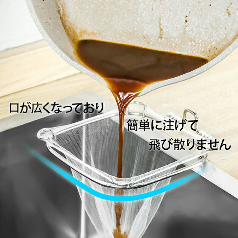 三角コーナー 折りたたみ 三角コーナーいらず ステンレス さびにくい 三角排水ラック 水切りネット 水切りホルダー シンク上 生ごみスタンド ゴミ受け 台所 キ...