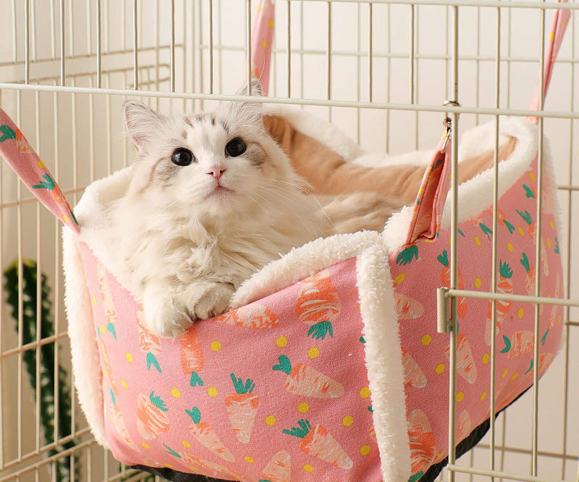 猫ハンモック 猫ベッド PP 冬は暖かいです 柔らかい軟らかい 釣り針をつける つり下げ可能 平らに置く ..