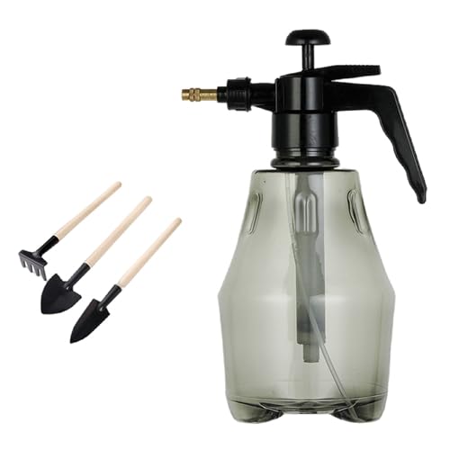 霧吹き じょうろ セット 1500ML プラスチック製 植物 園芸 掃除 透明 インテリアスプレーポット消毒専用気圧式高圧水やり花やり家庭用大スプリンクラー小型スプレーボトルスプレーポット（グリーン） (グレー C,1500ml)