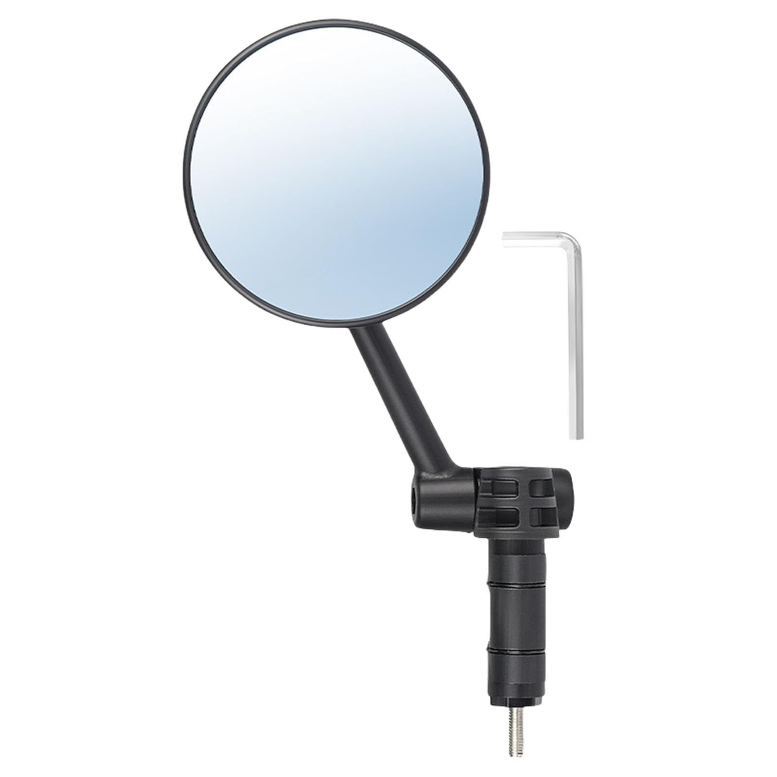 1PC調整可能な自転車バルビューメガネ回転するハンドルバーエンドメガネ自転車ハンドルバープラグ後バ..