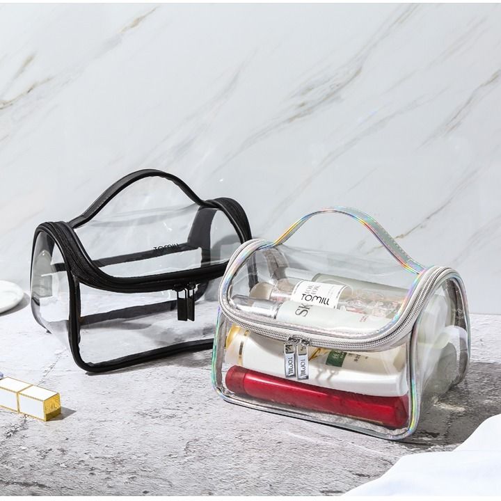 収納上手ポーチ特集 透明クリア 化粧ポーチレディース 便利 旅行 大容量 シンプル 防水 メイクポーチ 収納 洗面用具ポーチ ショルダー バッグ