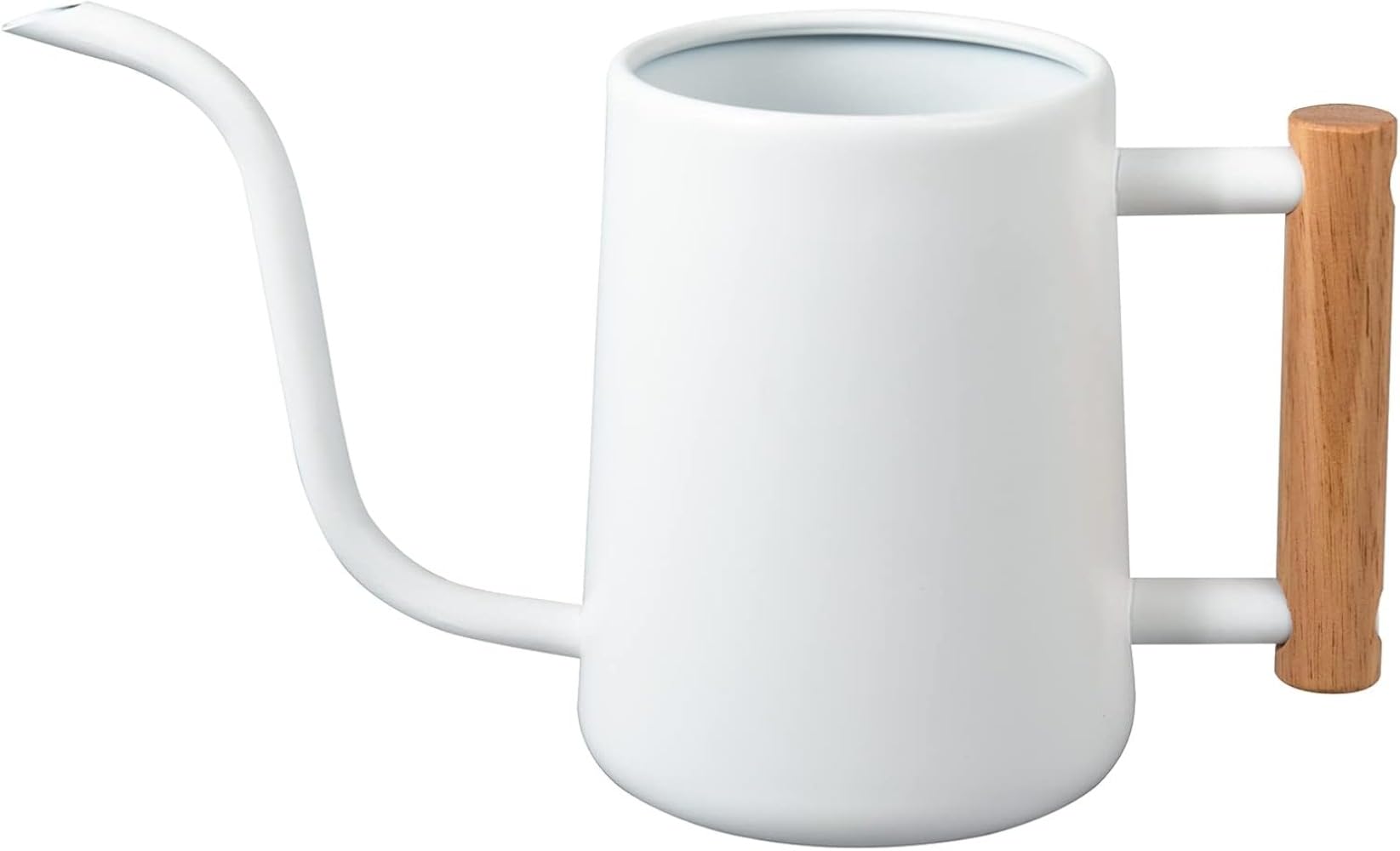 ジョウロは、ステンレス製の耐久性と木製ハンドルの温もりを兼ね備えた、おしゃれで機能的な園芸用品です。錆びにくく長持ちするステンレスボディは、水やり時も清潔で衛生的。丸型デザインが水の注ぎをスムーズにし、花壇や鉢植えへの水やりが簡単に行えます。 (ブラック)