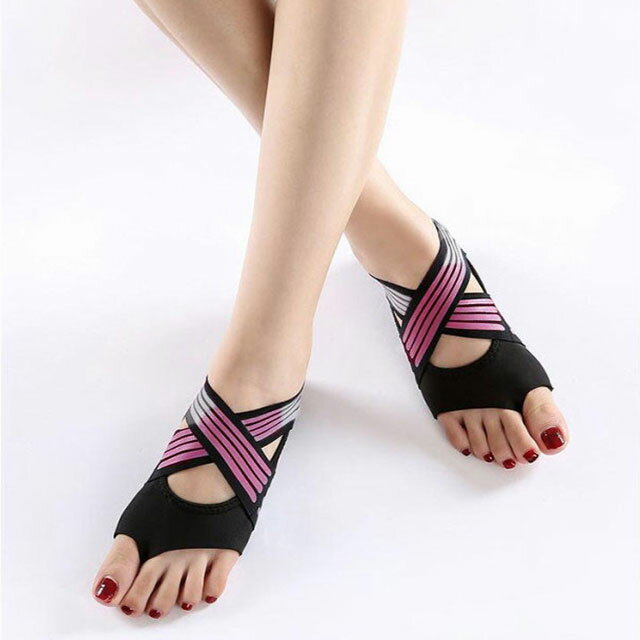 ヨガソックス 外反母趾 ヨガシューズ 扁平足 足裏アーチ サポーター ヨガ 靴下 つま先なし 足袋 滑り止..
