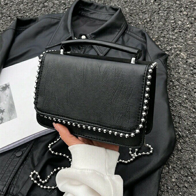 手提げバッグ レディース スクエアタイプ シンプル 集客 交通 通勤 旅行 ショルダーバッグ