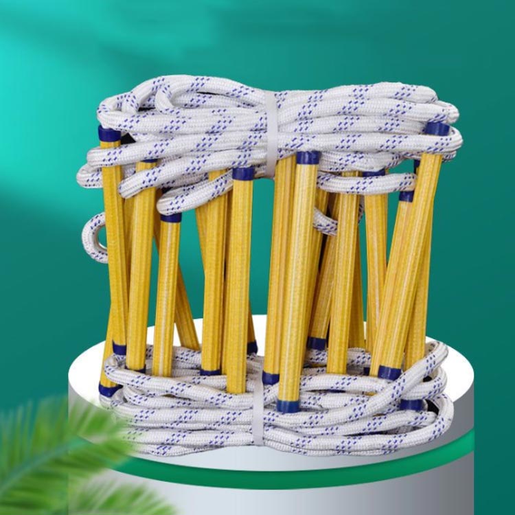 緊急非常用 全長5m 救難ロープ 縄ばしご ロープラダー ハシゴ 避難はしご ナイロン 避難用 緊急安全ラダー フックカラビナ付き 緊急対応 縄梯子 柔らかい 救援はし 災害用 逃げはしご はしご ハシゴ 地震 津波 安全 避難はしご