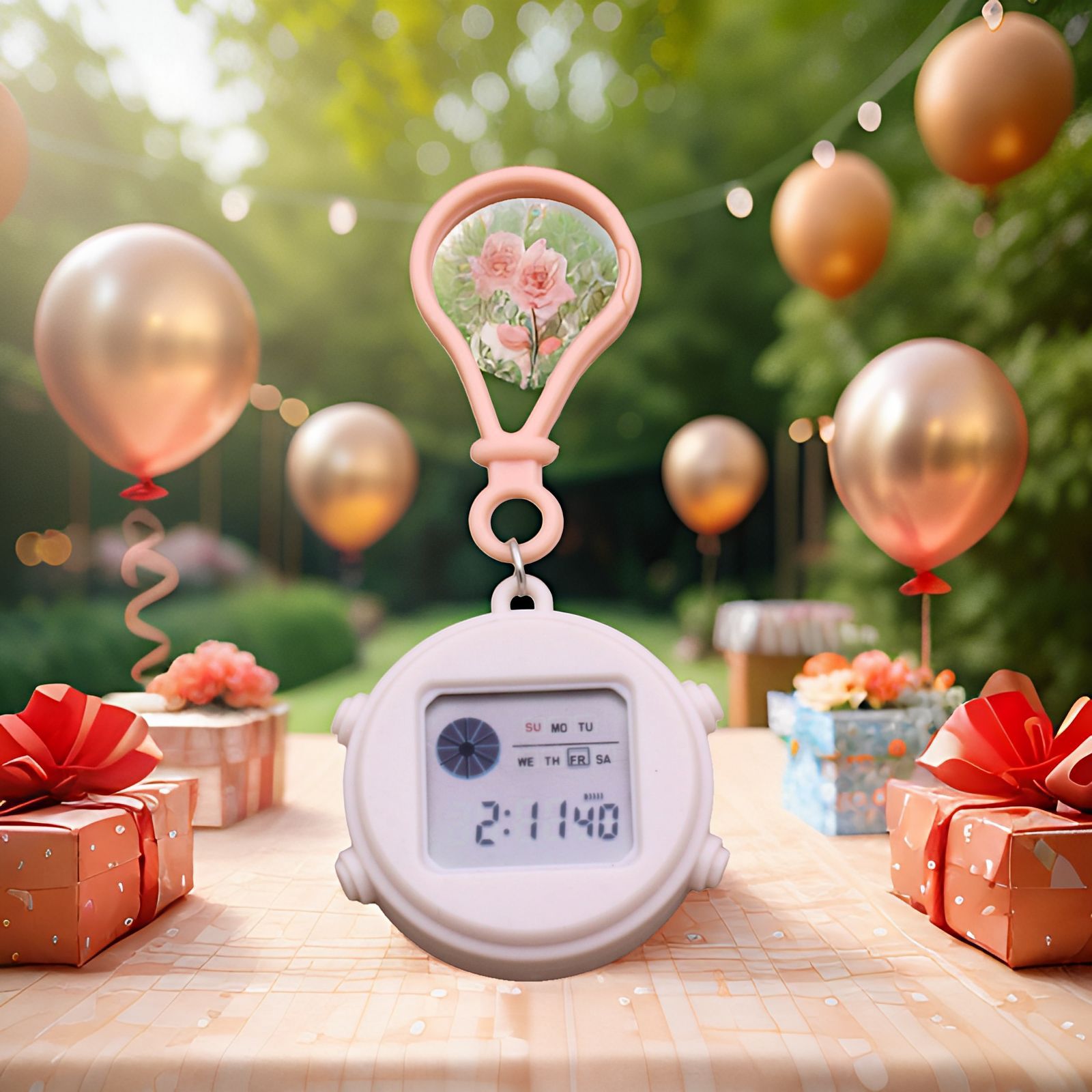 キーホルダー型デジタル時計 懐中時計 デジタル時計 ミニ ウォッチ 夜光 バックライト ボタン付き 通し穴付き コンパクト 小さい 吊り下げ 可愛い お洒落 レディース メンズ 男女兼用 子供 キッズ 通勤 通学 習い事 お出掛け リチウム