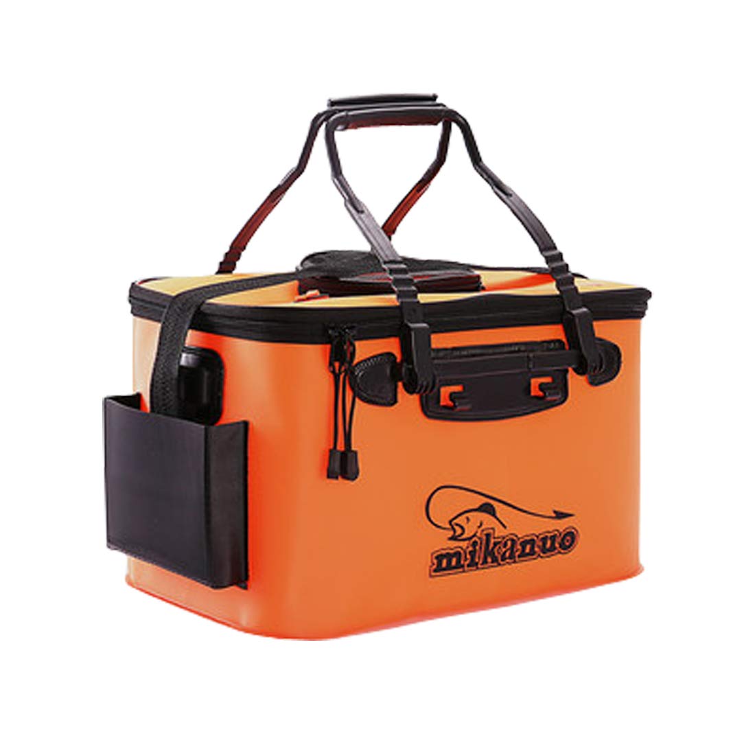 釣りバケツバッカン 水汲み 大容量 釣り用ケース 通気メッシュ 40cm 折りたたみ コンパクト ハンドル付..