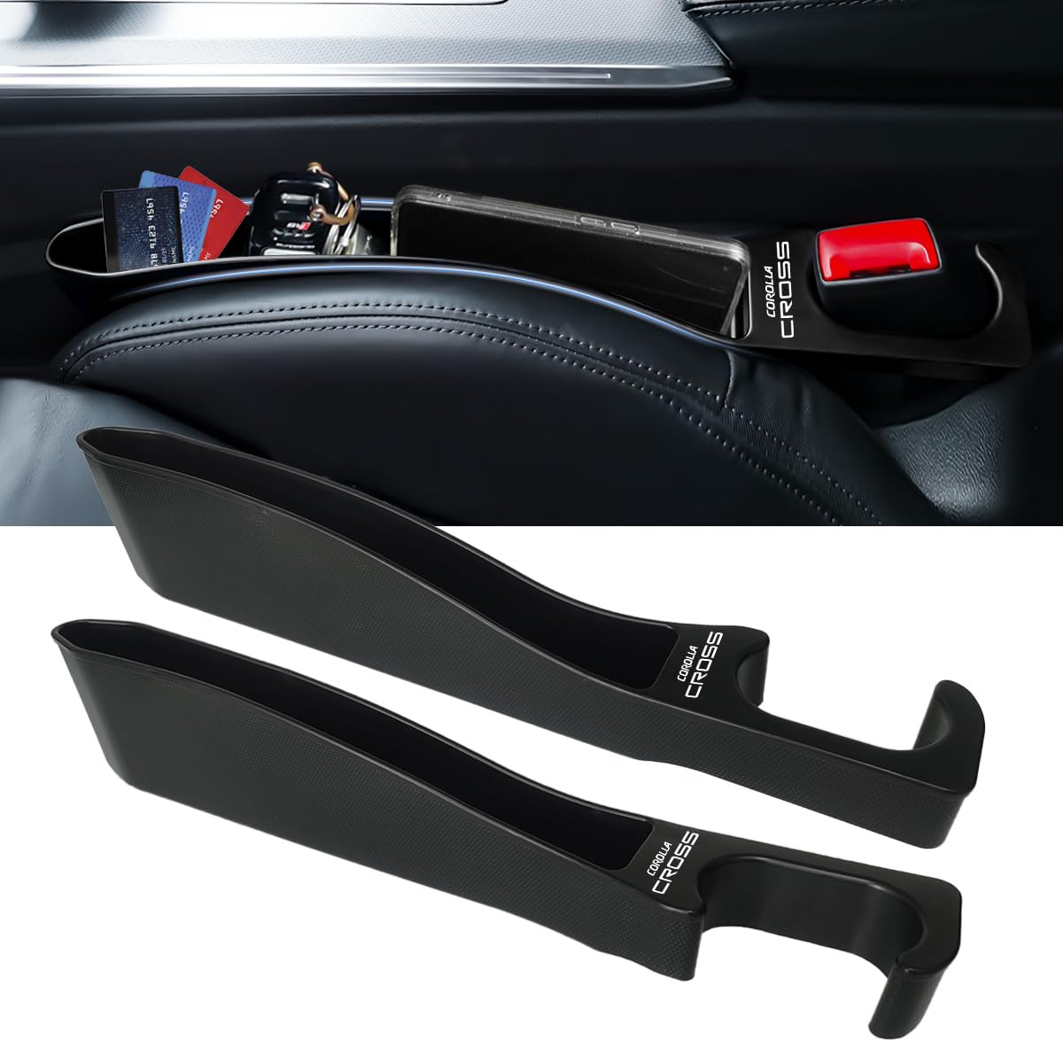 車 隙間クッション 大容量収納 シートサイド 収納ボ サイド隙間埋めクッション 落下防止 小物入れ 内装..