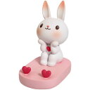 事務室 デスクトップ 装飾品 かわいい うさぎ 携帯スタンド 置物 誕生日プレゼント 平板 スマホスタンド
