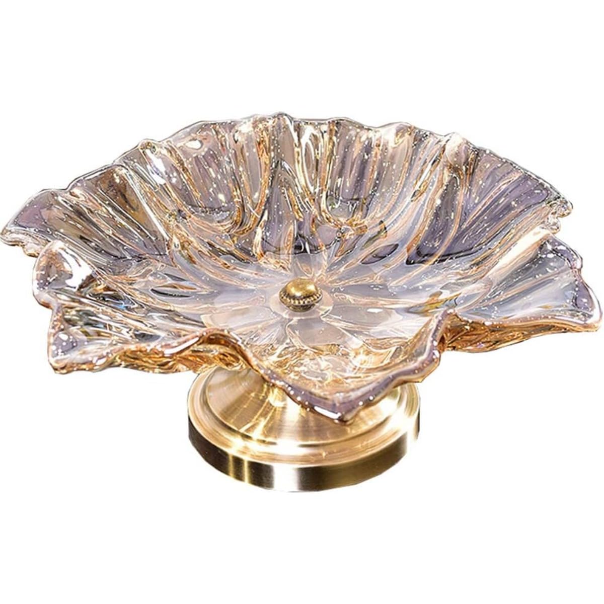 フルーツバスケット クリスタルガラスフルーツ かご 菓子皿 スナック 皿 果物収納 分解可能 卓上用品 キッチン用品 家庭用フルーツバスケ [並行輸入品]