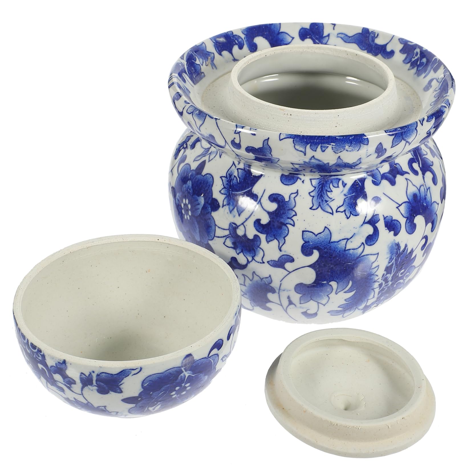 オーガニック セラミック ピクルス ジャー 塩漬け 保存 密閉 セラミック 容器 家庭用 レストラン ホテ..