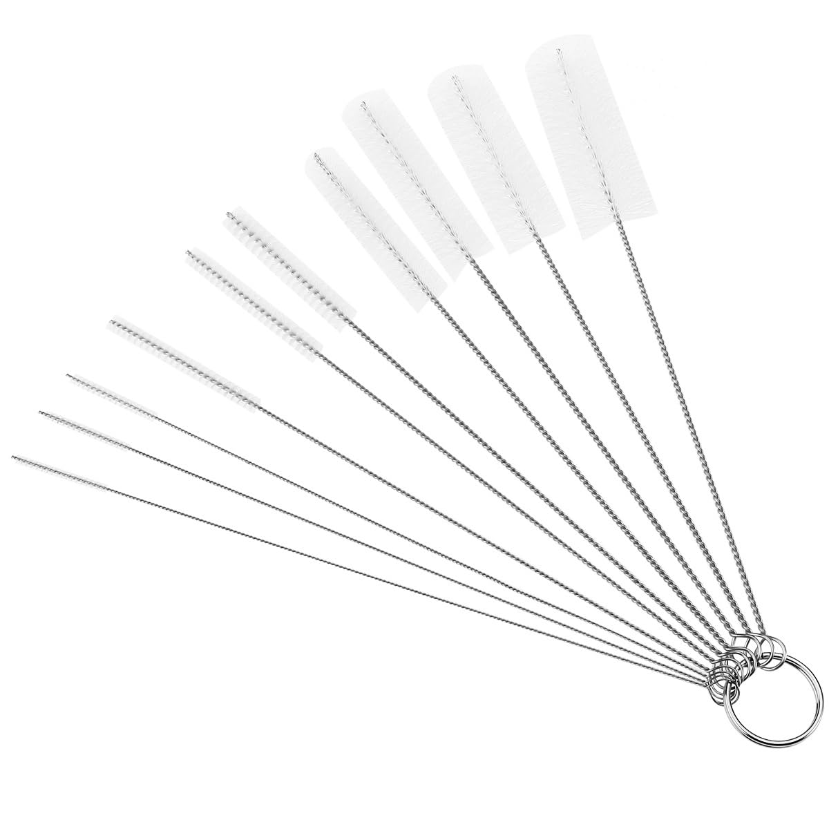 カップブラシ ストロー ブラシ 洗浄 極細 10本セット ストロー洗い 隙間 ー チューブ チューブ 異なる..