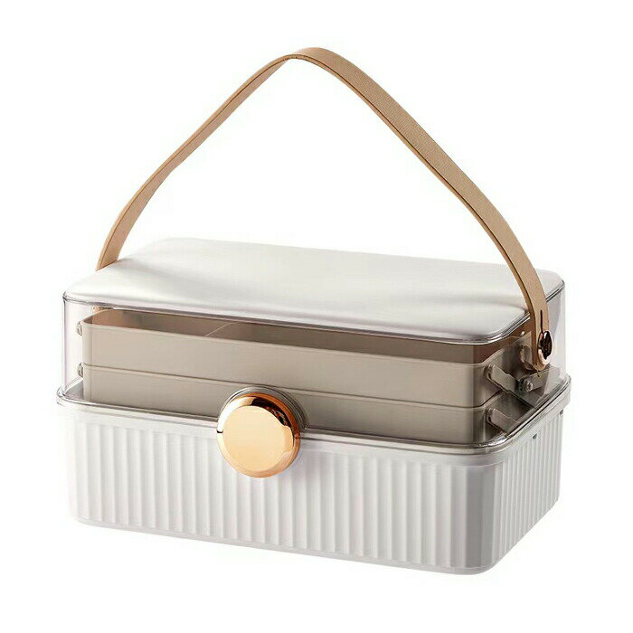 救急箱 おしゃれ 大容量 薬箱 北欧風 シンプル おしゃれ 薬箱 3段収納 薬ケース 仕切り板 薬入れ くすり整理箱 たっぷり収納 日用品 丈夫 小物入れ 持ち手付き 家庭用 救急BOX 便利グッズ クリア 緊急応