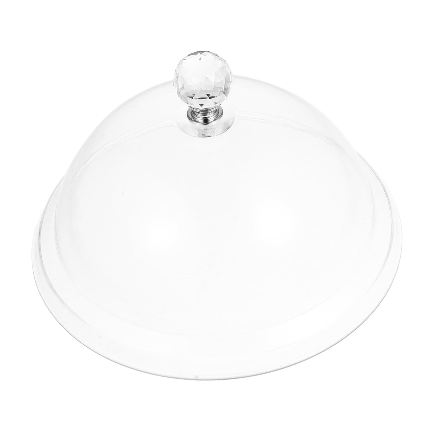 透明ケーキドーム 保鮮カバー 耐衝撃製 食品保存用カバー デザートトレイ用 防塵ケーキ蓋 パーティー 誕生日 結婚式用 再利用可能(3)