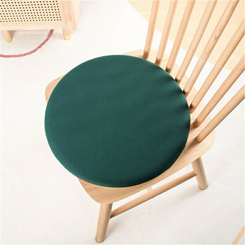 チェアパッド 椅子用 クッション 無地 円形 低反発 チェアクッション カジュアル 座布団 ダイニングチ..