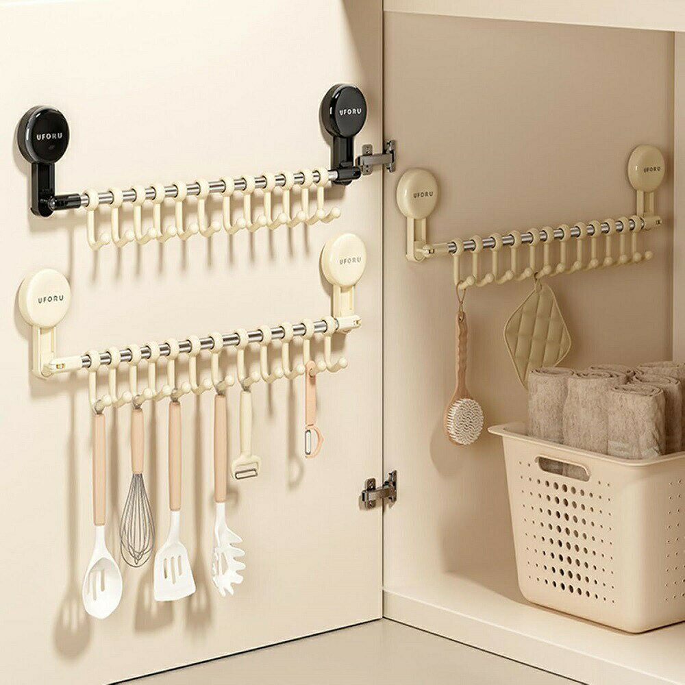 キッチンツールフック 吸盤式 収納 包丁収納 キッチンツール収納 穴開け不要 傷つけない 取付簡単 強吸..