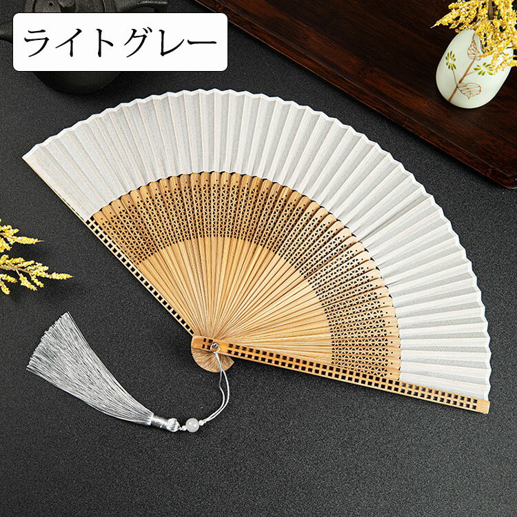 扇子 女性用 高級絹扇子 フリンジ付き 持ち運きに便利 おしゃれ 人気 実用的 シンプル 母の日 贈り物 ..