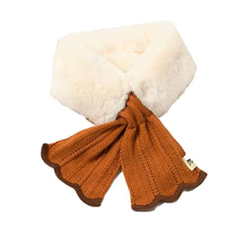 ネックウォーマー 首巻き マフラー 柔らかなエコ毛皮 ふわもこ暖かい 襟巻き 厚手 秋冬 防寒 可愛い オ..