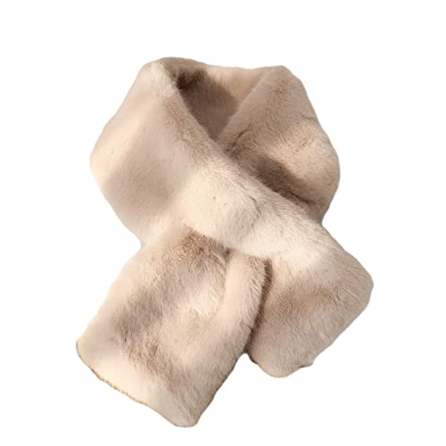 [HGJH] ティペット マフラー ふわふわ レディースマフラー 首掛け 秋冬 差し込みタイプ 防寒 軽量 保温..