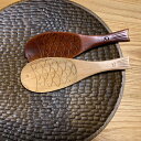 魚のしゃもじ風木製キッチン用品炊飯器アクセサリー木製しゃもじかわいいスプーン