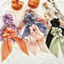 髪飾り ピアノ リボン シュシュ パール 上質 可愛い ヘアアクセサリー デイリー プレゼント 韓国