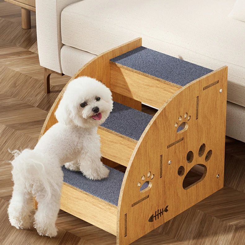 ペットステップ ペット用階段 犬用階段 二段三段四段タイプ ドッグステップ 室内スロープ 木製 かわい..
