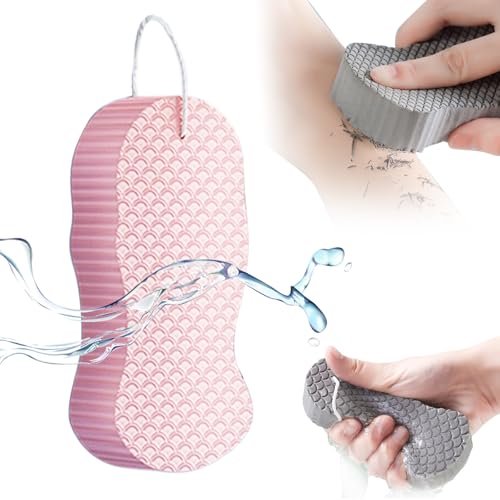 マジックエクスフォリエイティングバススポンジ、2025年新スーパーソフト角質除去バススポンジ、すべて..